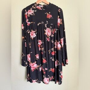 FLORAL LONG SLEEVE DRESS